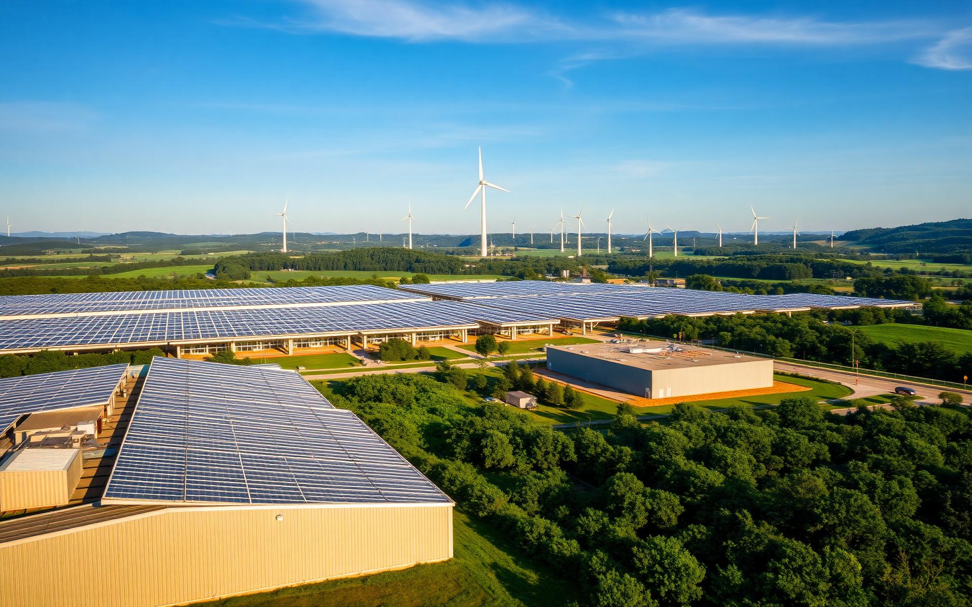 Solar and wind facility